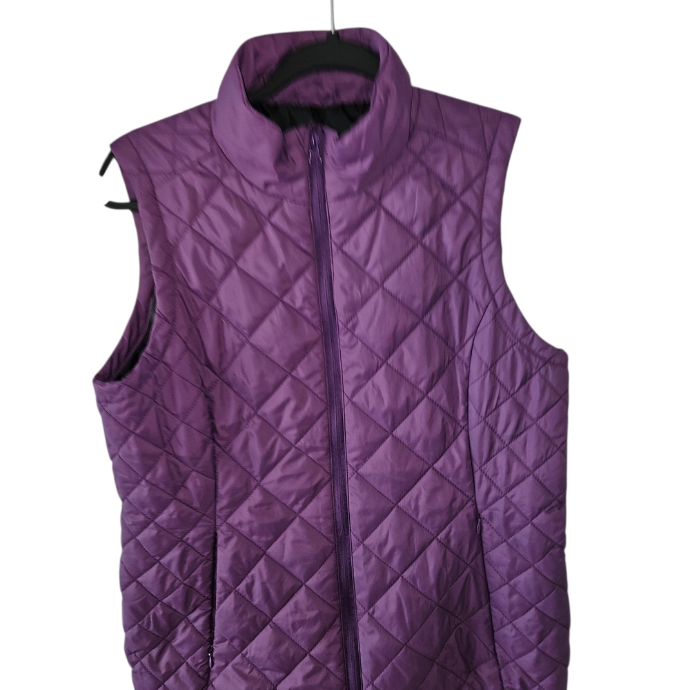 Women's Purple Quilted Vest